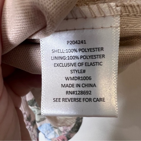 Madden NYC Floral Milkmaid Coquette Ruffle Smocked  Dress XS #3 - Picture 8 of 10